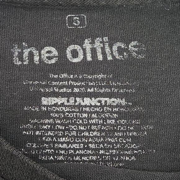 The Office Black White The Office Graphic Print Small Crew Neck Short Sleeves - Picture 4 of 4